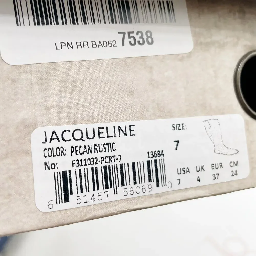 Bed Stu Jacqueline Riding Boots Pecan Rustic Brown Leather Knee Tall Sz‎ 7